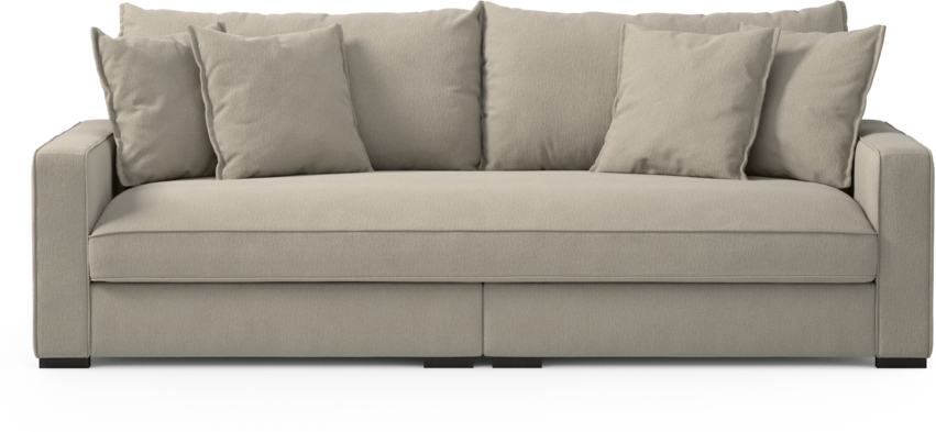 Rossi - 3-sits soffa, hel dyna - Grå