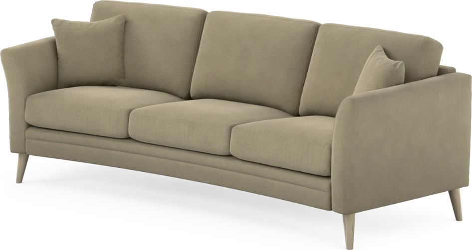 Eden - 3-sits soffa svängd - Beige