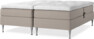 Delux Sense - Ställbar säng, dubbelsäng med bäddmadrass - Beige
