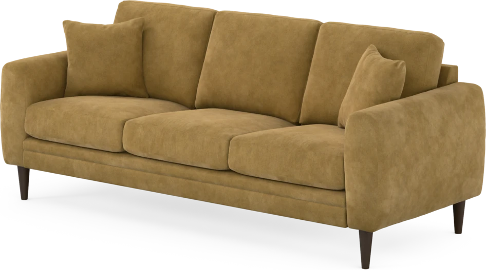 Eden - 3-sits soffa - Gul