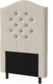 New York välvd - Sänggavel, 90-210 cm - Beige
