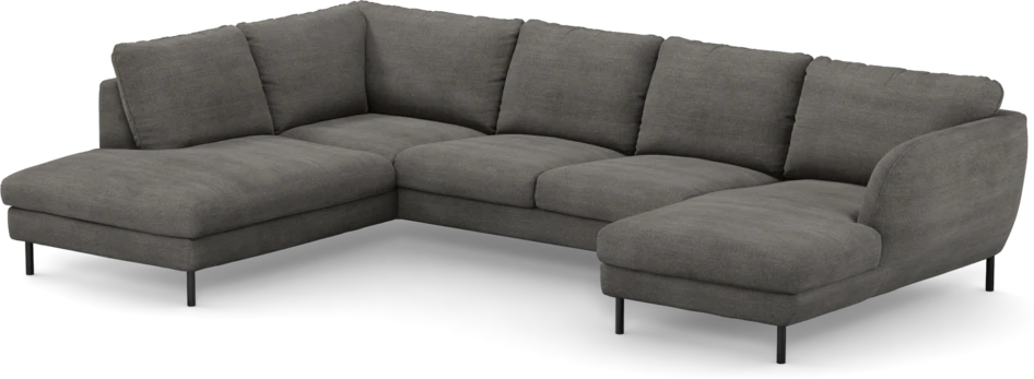 Madison - 2-sits soffa med divan vänster och schäslong höger - Grå