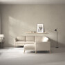 Bridge - Hörnsoffa, 2+3-sits med schäslong höger - Beige