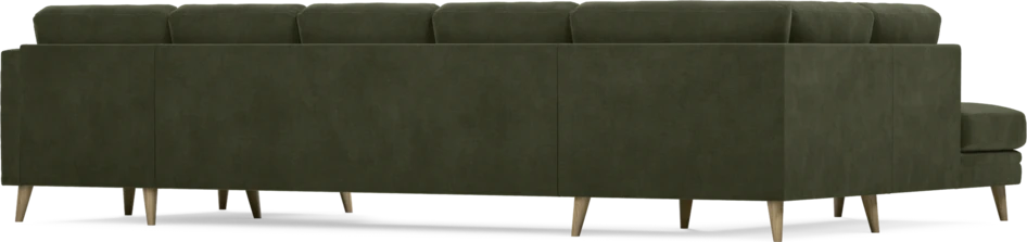 Eden - 3-sits soffa med divan vänster och schäslong höger - Grön