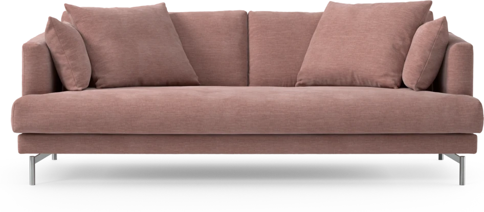 Harper - 3-sits soffa, hel dyna - Rosa