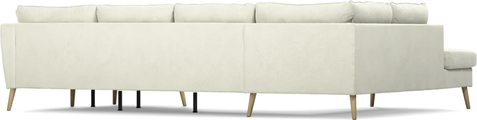 County - 3-sits soffa med divan vänster och schäslong höger - Vit