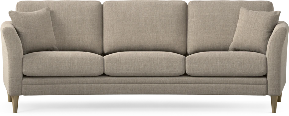 Eden - 3-sits soffa svängd - Beige