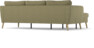 County - 3-sits soffa med flyttbar schäslong - Grön