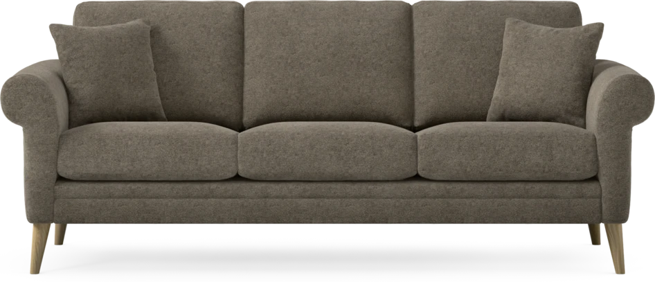 Eden - 3-sits soffa - Brun