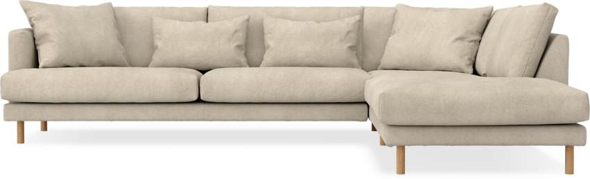 Harper - 3-sits soffa med divan höger - Beige