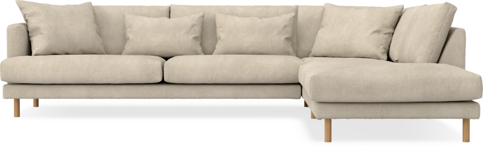 Harper - 3-sits soffa med divan höger - Beige