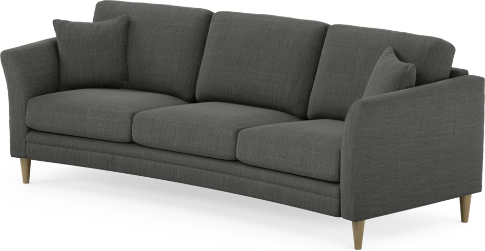 Eden - 3-sits soffa svängd - Grå