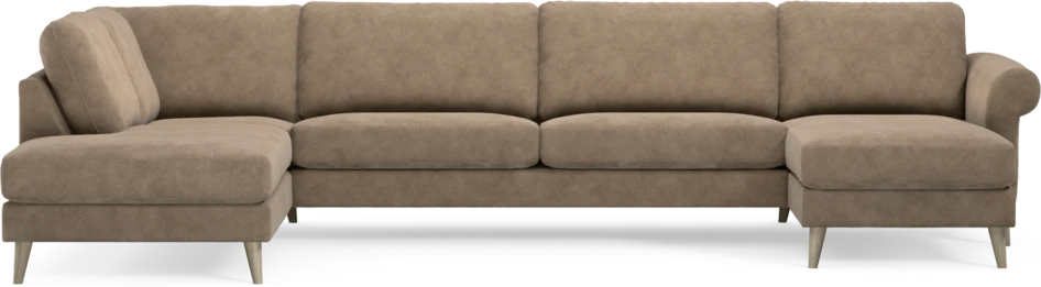 Bridge - 3-sits soffa med divan vänster och schäslong höger - Beige