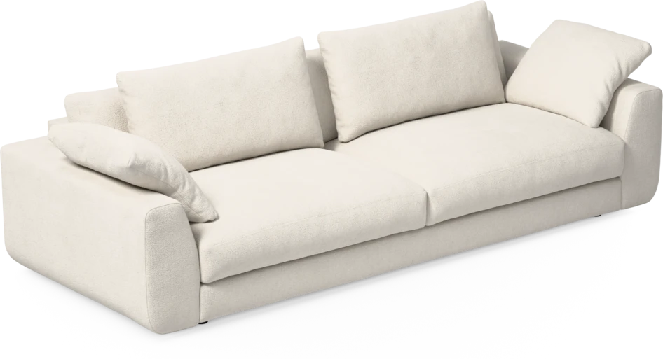 Amie - 4-sits soffa - Vit