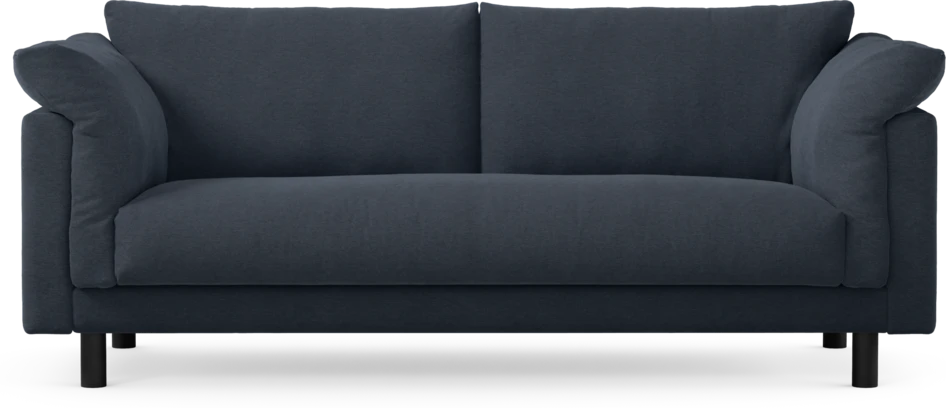 Cherrie - 2,5-sits soffa, hel dyna, fast klädsel - Blå