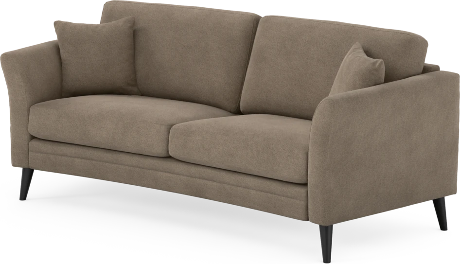 Eden - 2,5-sits soffa svängd - Brun