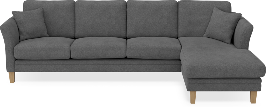 Eden - 3-sits soffa med schäslong - Svart