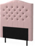 New York välvd - Sänggavel, 90-210 cm - Rosa
