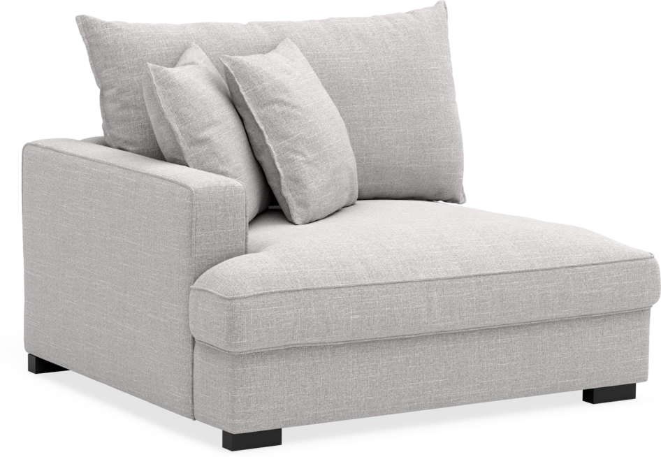 Rossi - 1,5-sits med armstöd vänster - Grå