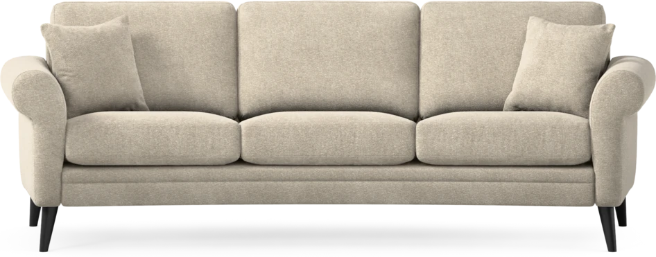 Eden - 3-sits soffa svängd - Beige