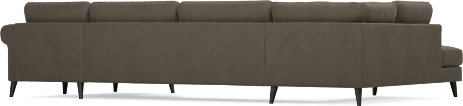 Bridge - 3-sits soffa med divan vänster och schäslong höger - Brun