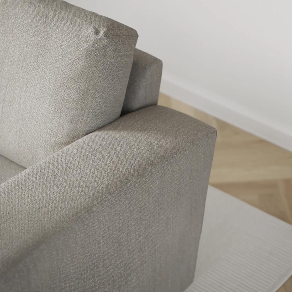 Friday - 3-sits soffa med divan vänster och schäslong höger - Grå