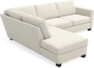 Friday - 2,5-sits soffa med divan vänster - Vit