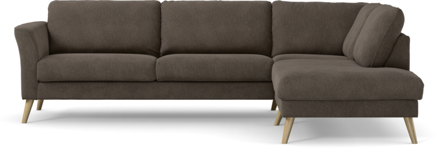 Bridge - 3-sits soffa med divan höger - Gul