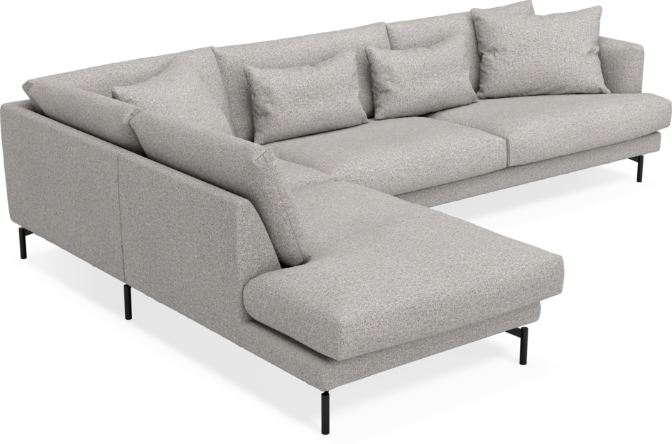 Harper - 3-sits soffa med divan vänster - Vit