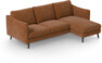 Madison - 2-sits soffa med schäslong höger - Orange
