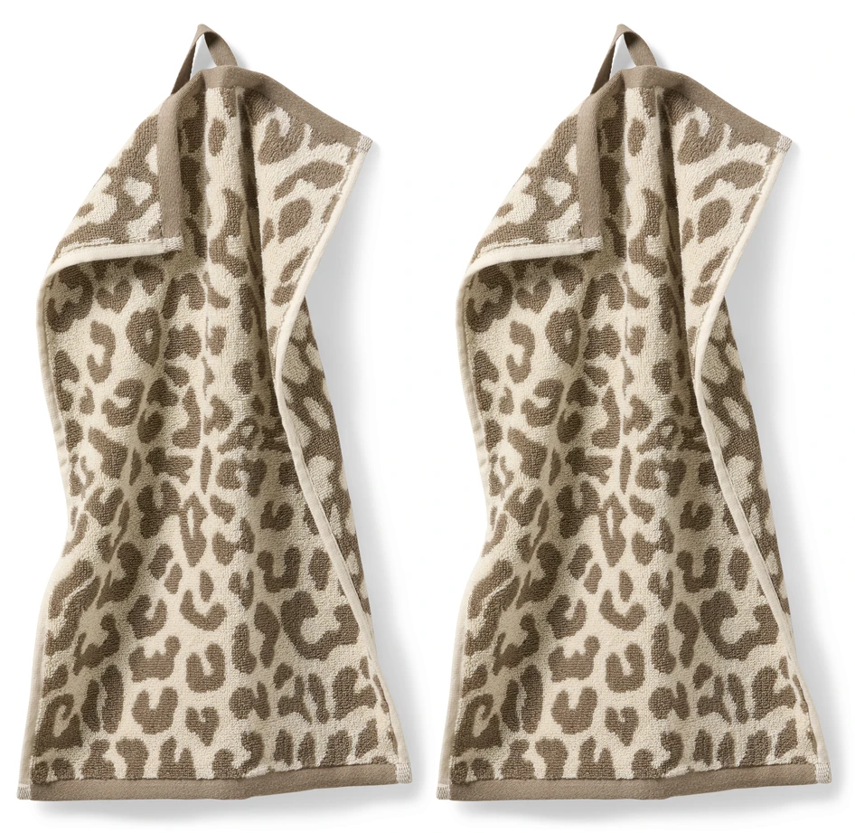 Leo - Gästhandduk 2-pack, 30x50 cm - Beige