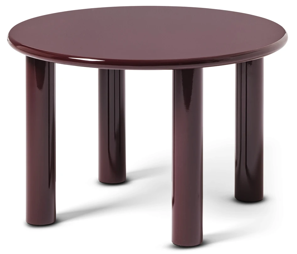 Winni - Soffbord, Ø 72 H 45 cm - Röd