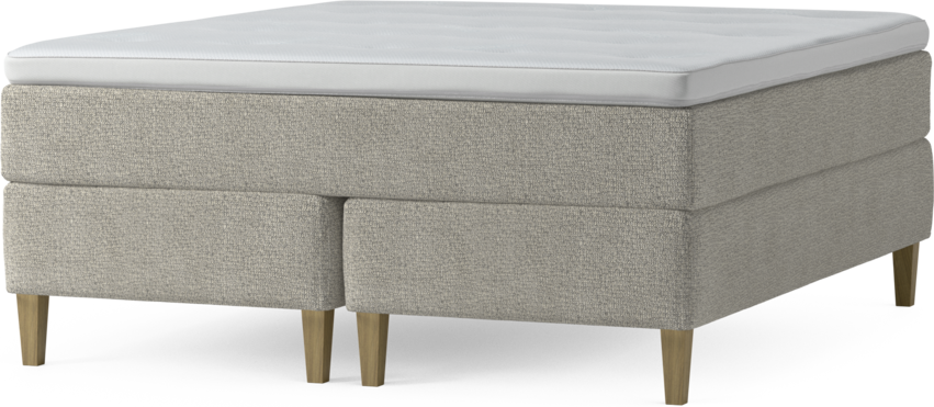 Delux Exclusive - Kontinentalsäng, dubbelsäng med bäddmadrass och sängben