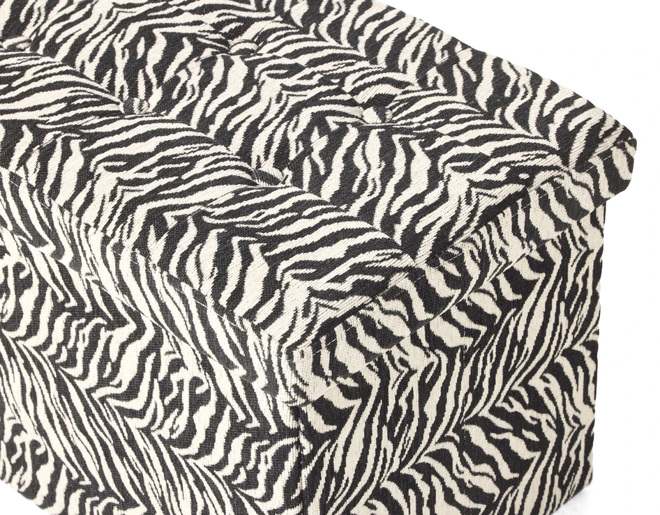 Marja - Puff, B 76 cm - Svart