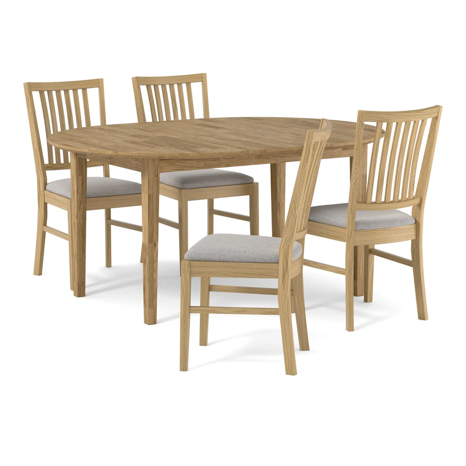 Ekerö - Matgrupp med 4 stolar Ekerö - Beige