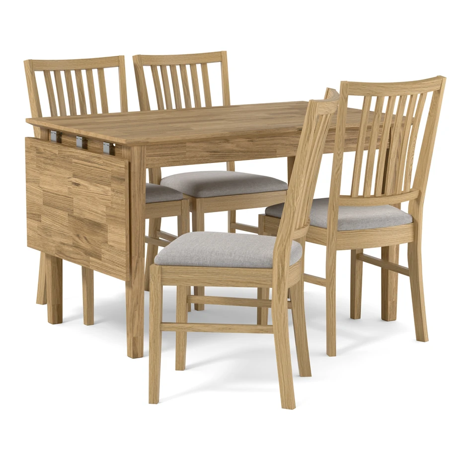 Ekerö - Matgrupp med 4 stolar Ekerö - Beige