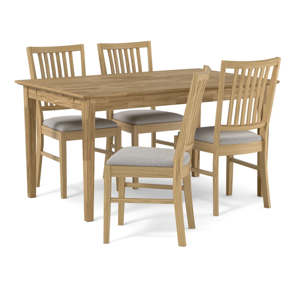 Ekerö - Matgrupp med 4 stolar Ekerö - Beige