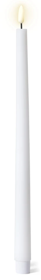 Skimra - LED-ljus, 2-pack, H37,5 Ø2,4 cm, exkl batteri 2xAAA, timerfunktion - Vit