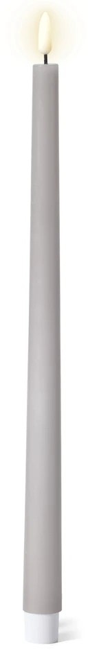 Skimra - LED-ljus, 2-pack, H37,5 Ø2,4 cm, exkl batteri 2xAAA, timerfunktion - Grå