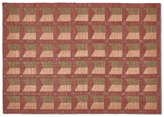 Gerd, Ullmatta handvävd, 160x230 cm