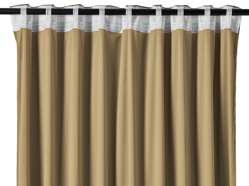 Gabrielle  - Gardin, 2-pack, 135x250 cm - Beige