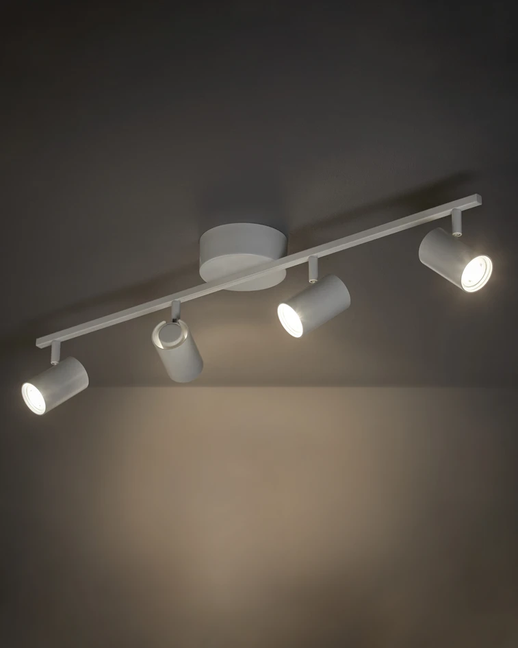Denver - Taklampa L80 B12 cm - Vit