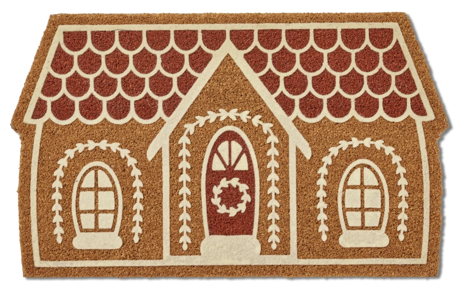 Pepparkakshus - Dörrmatta, 45x75 - Beige