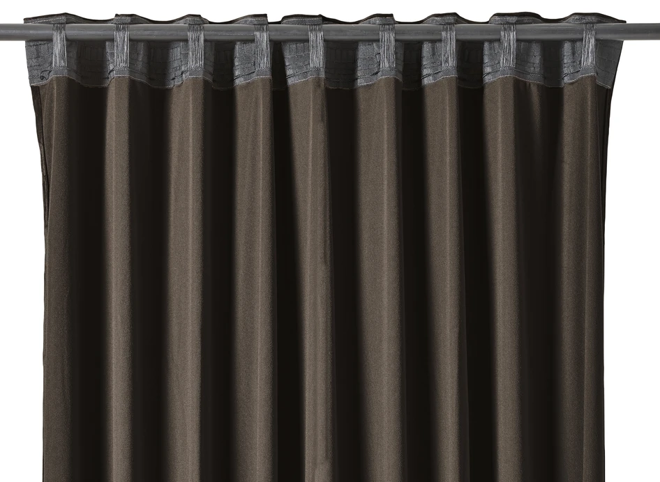 Gabrielle  - Gardin, 2-pack, 135x250 cm - Brun