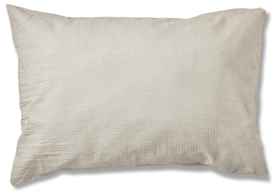 Beckie - Örngott till hotellkudde i bäckebölja, 70x100 cm - Beige