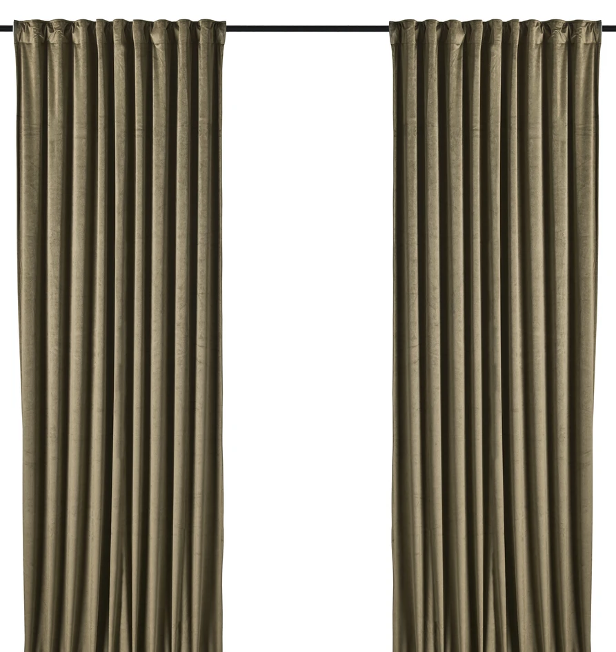 Gabrielle  - Gardin, 2-pack, 135x250 cm - Grön