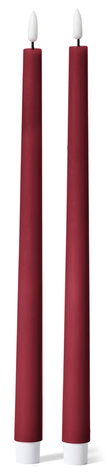 Skimra - LED-ljus, 2-pack, H37,5 Ø2,4 cm, exkl batteri 2xAAA, timerfunktion - Röd