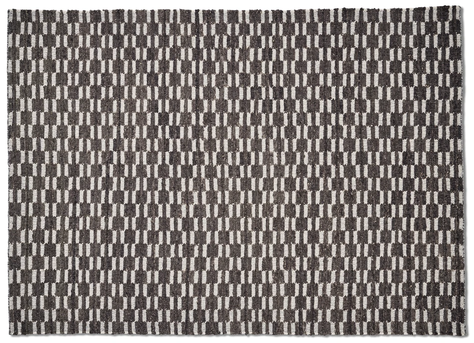 Eivor - Ullmatta handvävd, 200x300 cm - Brun