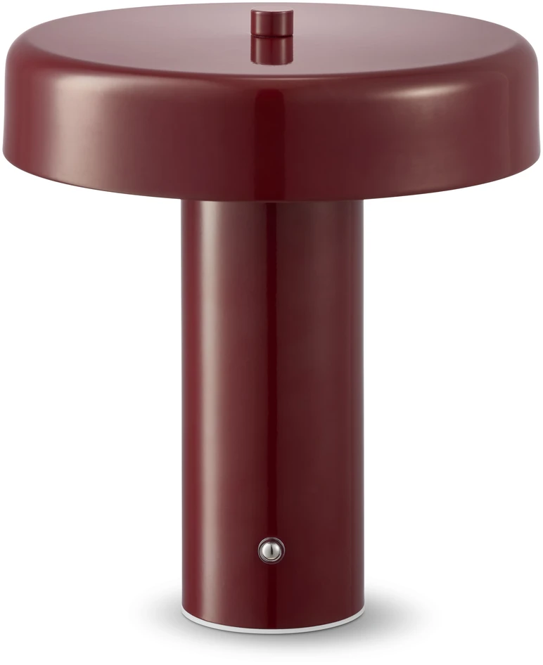 Ted - Portabel bordslampa, H23 Ø20 cm - Röd
