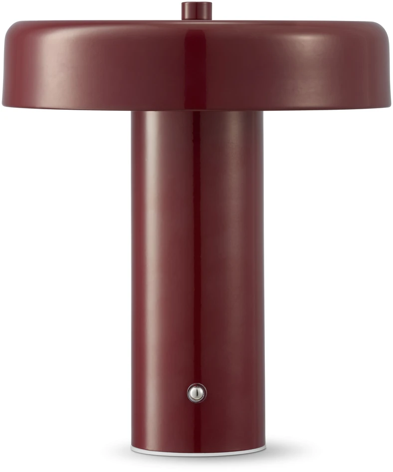Ted - Portabel bordslampa, H23 Ø20 cm - Röd